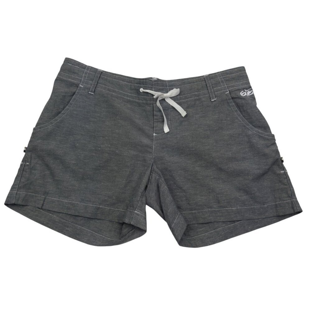 Nike 6.0 Organic Cotton/Linen Blend Tie Front Shorts Women's Size M (7-9)